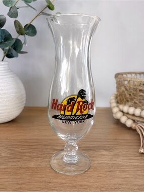 Vintage Hard Rock Cafe Hurricane Glass from New York City